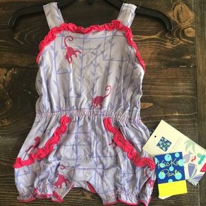 Kickee Pants Sweetie Pie Romper 3-6 Month NWT